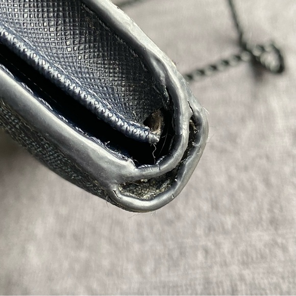 Michael Kors Jet Set Travel Double Zip Wristlet Wallet Signature Black EUC - Picture 8 of 16